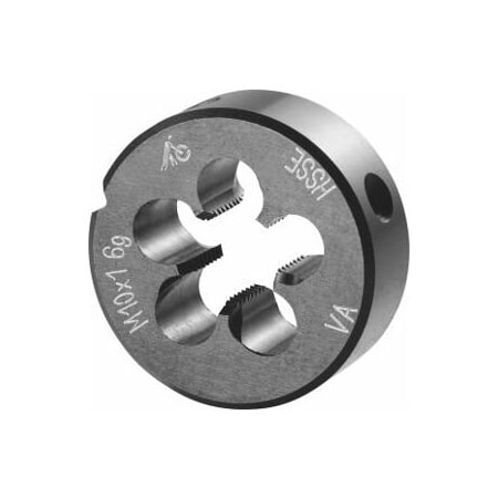 Holex M10X1 HSS-E Round Die, Closed/Pre-Slit Form 141075 10X1